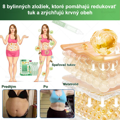 BuildLeaf® GLP-1 6-v-1 Health Solution Perorálna tekutina (Len raz denne, viditeľné zmeny už za 7 dní) Pre obezitu, kardiovaskulárne ochorenia, cukrovku, spánkové apnoe, zdravie čriev, problémy s kĺbmi a ďalšie