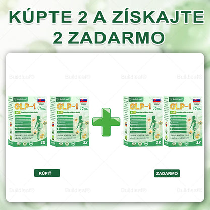 BuildLeaf® GLP-1 6-v-1 Health Solution Perorálna tekutina (Len raz denne, viditeľné zmeny už za 7 dní) Pre obezitu, kardiovaskulárne ochorenia, cukrovku, spánkové apnoe, zdravie čriev, problémy s kĺbmi a ďalšie
