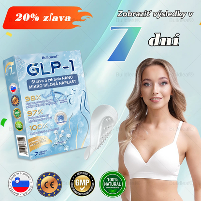 🏥Oficiálny obchod | Náplasť BuildLeaf® GLP-1 s nano-mikroihličkami, kolagénom a Matrixylom 3000 pre obezitu, kardiovaskulárne ochorenia, cukrovku, spánkové apnoe, problémy s kĺbmi a ďalšie