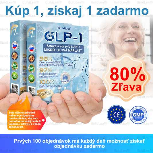 🏥Oficiálny obchod | Náplasť BuildLeaf® GLP-1 s nano-mikroihličkami, kolagénom a Matrixylom 3000 pre obezitu, kardiovaskulárne ochorenia, cukrovku, spánkové apnoe, problémy s kĺbmi a ďalšie